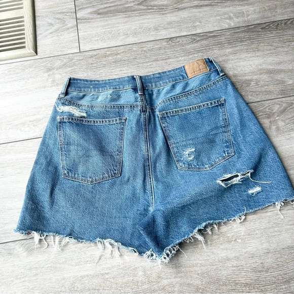 AE Highest Waist  Denim Mom Shorts - Picture 15 of 16